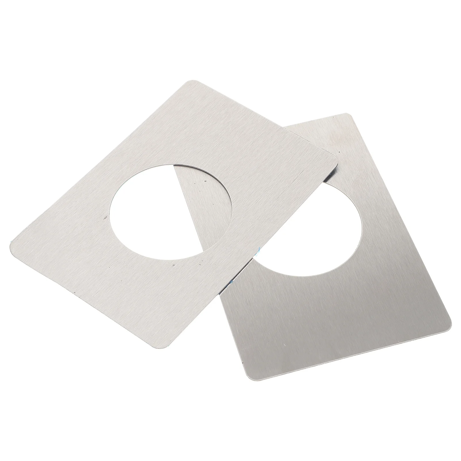 2 قطعة الفولاذ المقاوم للصدأ تعزيز قفل طقم تصليح مقاومة للصدأ دائم ثقب الباب غطاء ديدبولت غطاء لوحة الباب سترايك لوحة