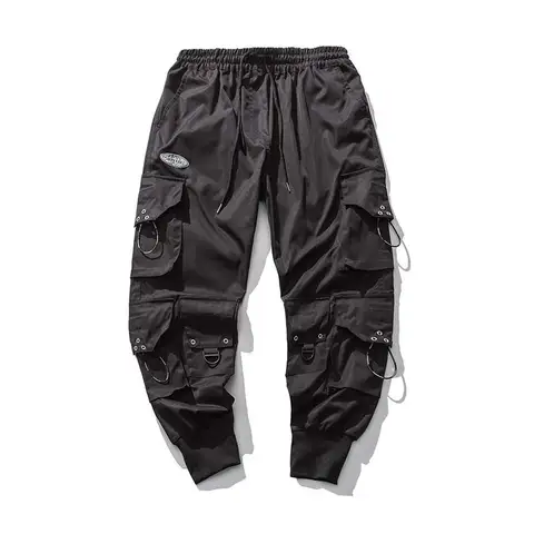Arens Cargobyxor Herr Joggingbyxor Hiphop Techwear-byxor Hippie Cargobyxor för Herr Streetwear Plusstorlekar Fickor Oversize A18 10 best sales plus size techkläder - №2