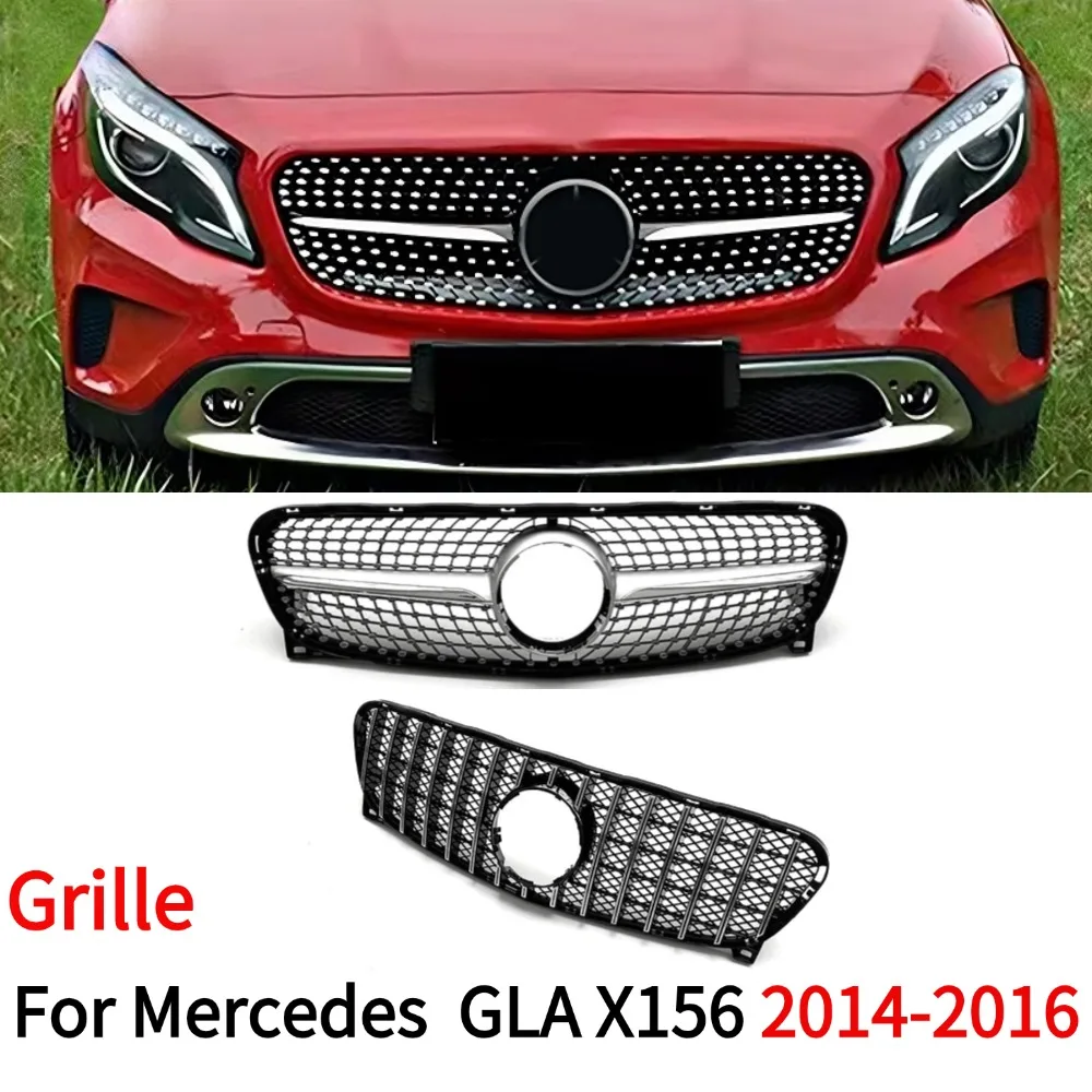 For Benz GLA Class X156 2014-2016Year GLA200 GLA260 GLA250 Styling For Front Bumper Grill Style Grille
