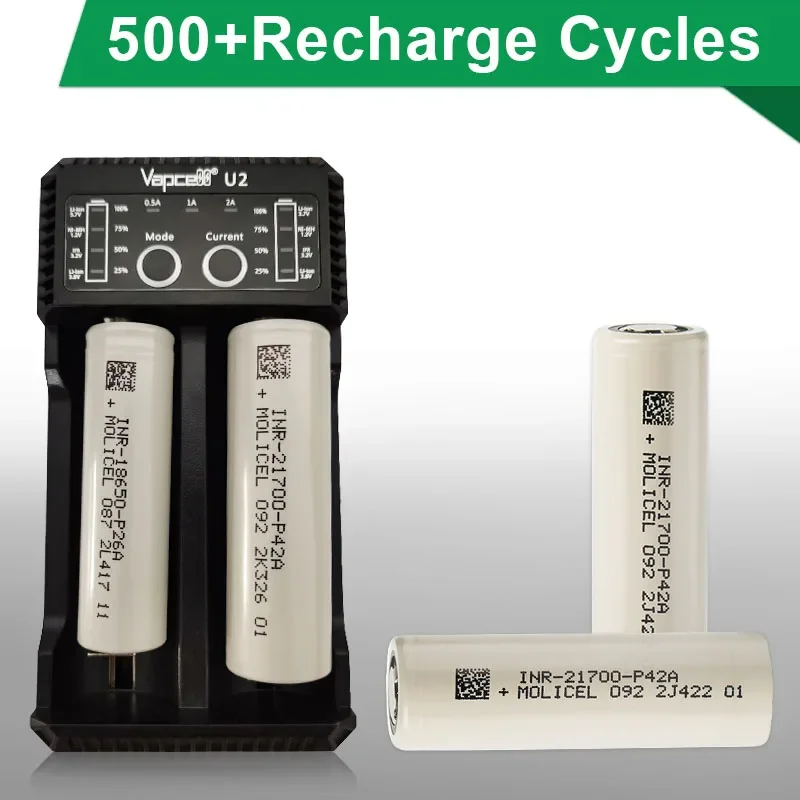 Original Molicel P42A 21700 Battery 4200mah High Capacity 30A/45A 3.7V INR 21700 Rechargeable lithium Batteries Power Bank view 3