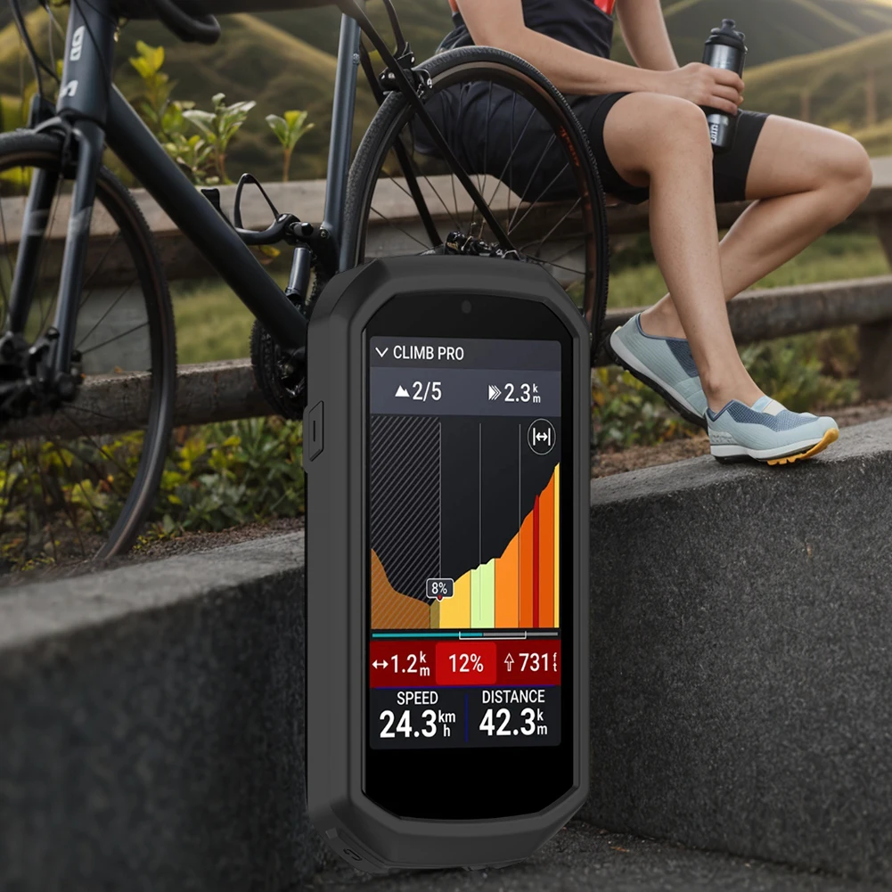 

Силиконовый чехол для Garmin Edge 1050, защитный чехол «все включено», мягкий защитный чехол для велосипеда с защитой от падения, GPS, бампер, рукав