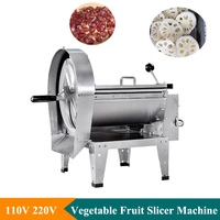 Electric Automatic Tomato Slicer Machine 12 Inch Blade Stainless Steel Potato Slicer Machine Vegetable And Fruit Cutter Machine