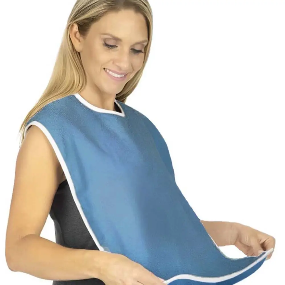 Multi-purpose Adjustable Adult Bibs Stain Resistant Washable Elderly Bib Thicked Anti-oil Senior Citizens Bibs a Mess-Free Diet