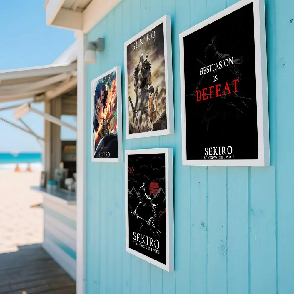 كول نينجا سيكيرو الظلال يموت مرتين لعبة ملصق ملصق جدار يطبع لغرفة المعيشة غرفة نوم مكتب هدية تزيين المنزل