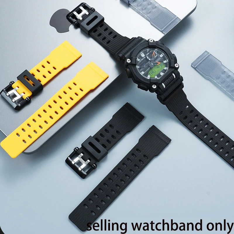 

Waterproof silicone watch strap for Casio GA-900/GA-900SK/TH/HC series Bumblebee resin silicone watch strap accessories bracelet