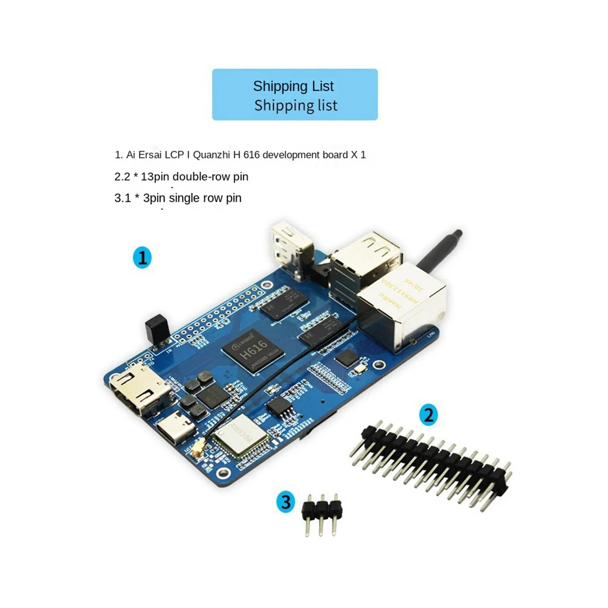 LCPI H616 Development Board DDP3 64-Bit Quad-Core Processor Linux/Android Programming Development Board