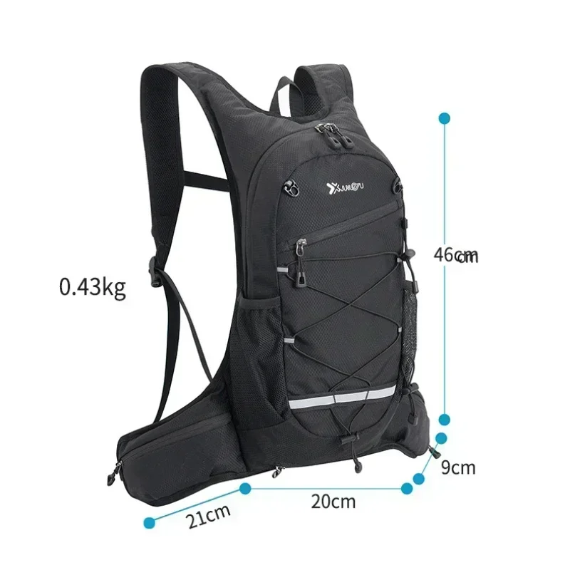 Hiking Rucksack Waterproof Polyester Wear-resistant Women Men Trekking Backpack Layered Sport Storage Bag for Exercise Fitness