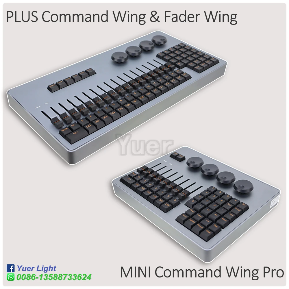 Imagem -03 - Command e Fader Wing Versão Combinada Controle Dmx Mini Command Wing Plus M.a Console Natal Iluminação dj ma