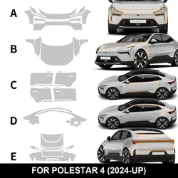 For Polestar 4 2024 2025 Anti-Scratch Protective Film TPU Car Body Sticker Paint Protection Film PPF Transparent Exterior Film