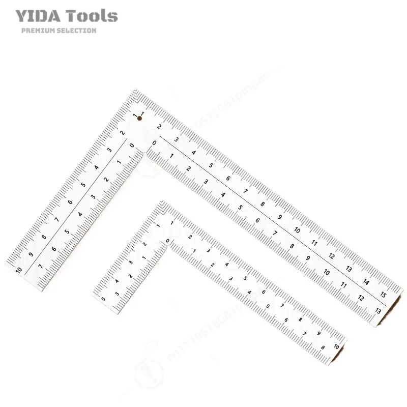 Mini Stainless Steel Right Angle Ruler Precision Woodworking Leather Measuring Tool Thickened Small Square Gauge