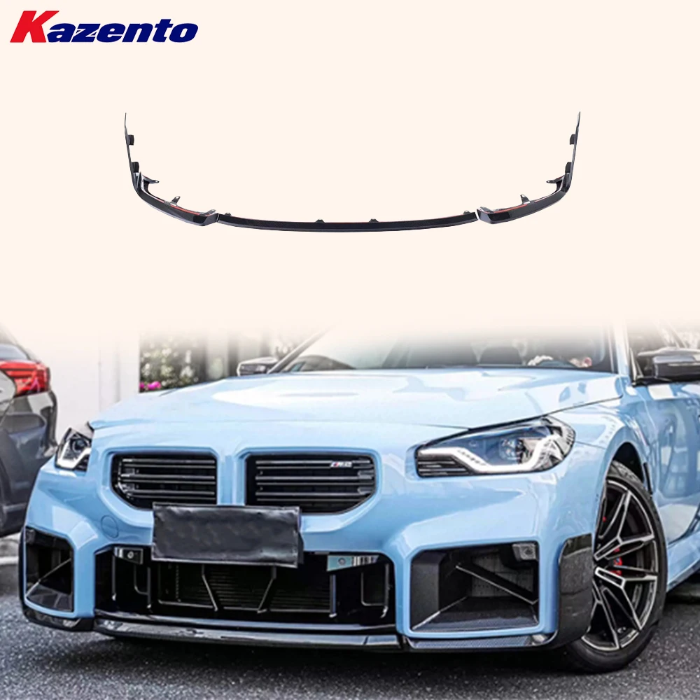 

For BMW M2 G87 Coupe 2023-24 Carbon MP Style Front Bumper Lip Diffuser 3pcs