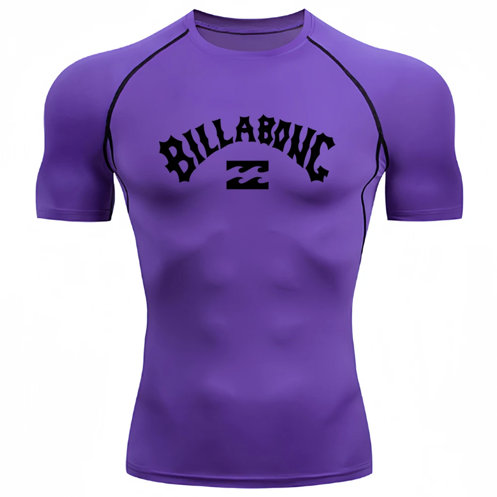 Male UV Protection Tights Rashguard Men short Sleeve Swimsuit Swim Rash Guard Quick Dry Surf T Shirt Swimming Diving Suits S-3XL image 6