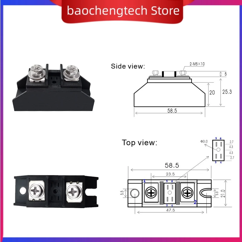 MZ160A400V Fast recovery diode 5A 10 20 25 30 40 50 60 80 100 150 Amp 400V FRD Module MZ100A400V Rectify M220.58 package