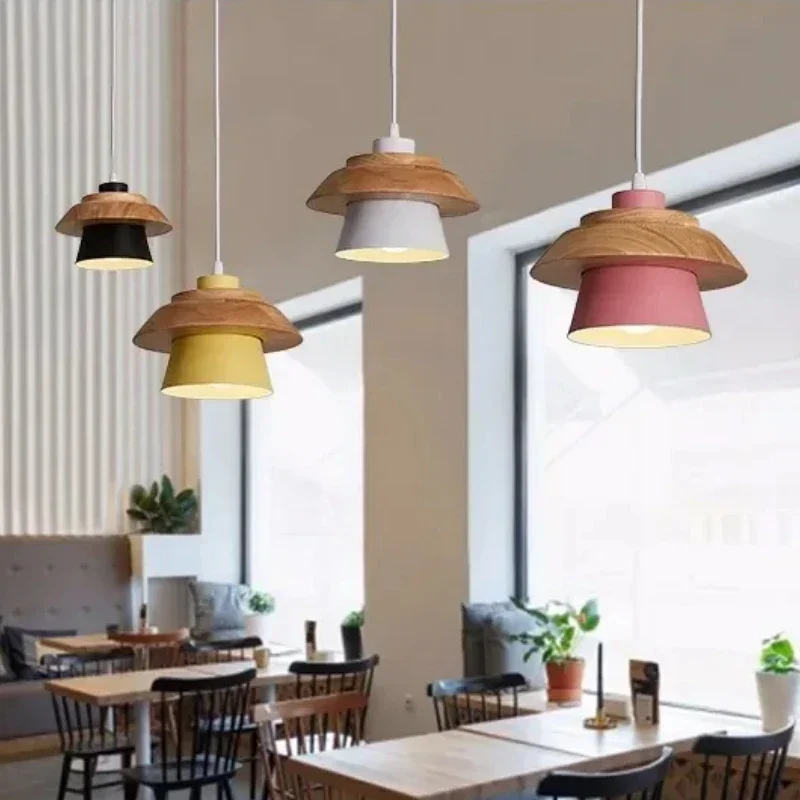 

Eenvoudige Gepersonaliseerde Veranda Verlichting Gangpad Creatieve Kunst Lampen Cafe Macaron Lampen pendant light