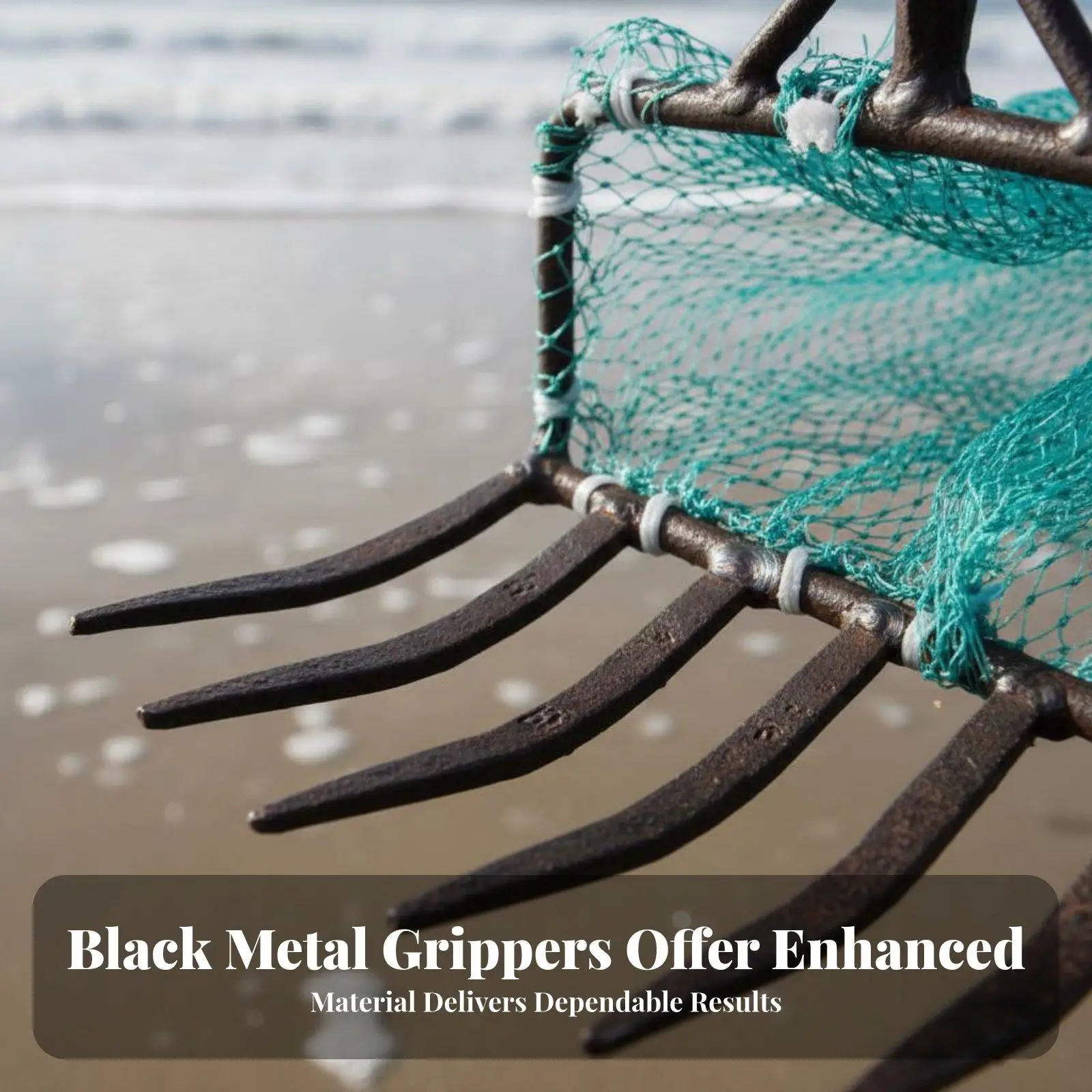 Clam Digging Tool with Basket Durable Beach Rake for Harvesting Sea Clams and Sand Sifting