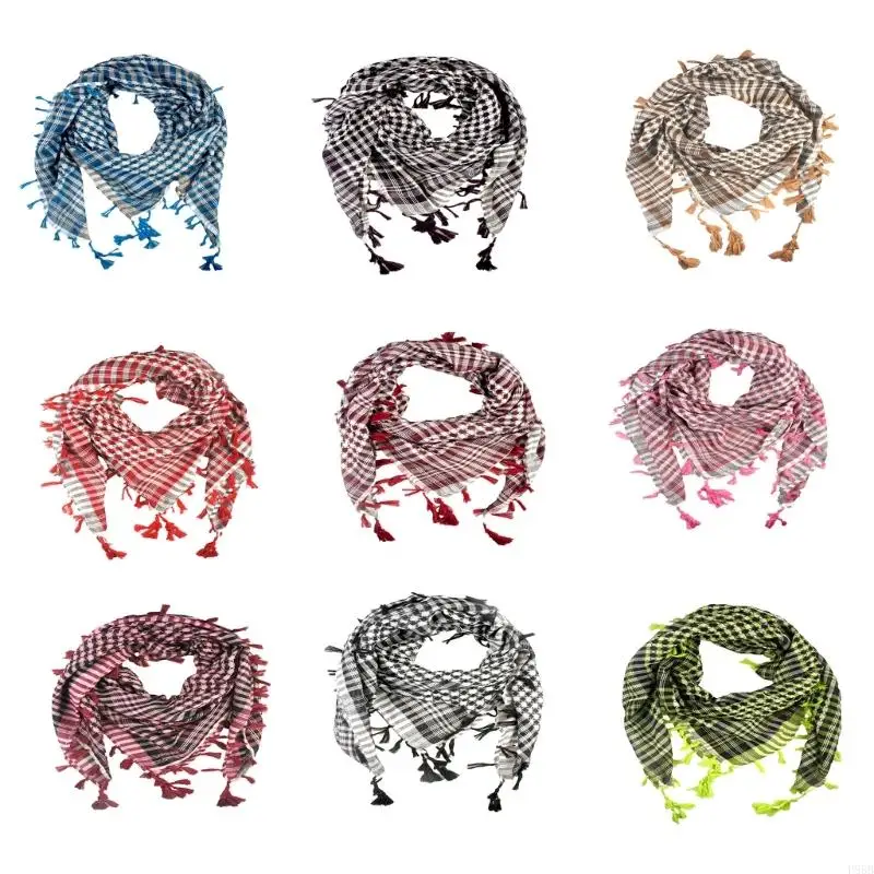 

P88B Arab Scarf Male Scarf Dustproof Kerchief Multi Functional Neckerchief