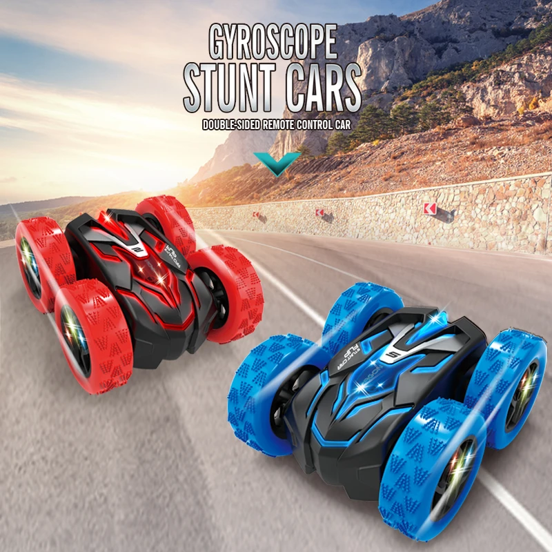 

Gyroscope Standing Rotating Stunt Vehicle Double-sided Rolling Remote Control Vehicle Drive Off-road Vehicle Children's Toy Car