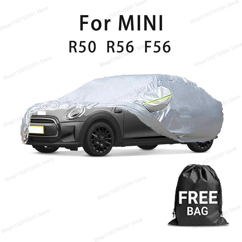 

For BMW MINI R50 R56 F56 Car Cover Full Covers with Reflective Strip Dustproof UV Scratch-Resistant Sunscreen Protective cover