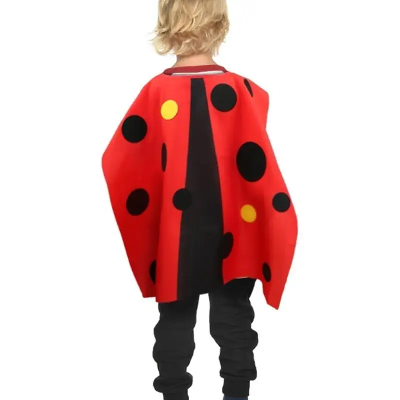 39BB 2PCS BEES/Ladybugs cloaks Wrap and Mask for Halloween Dress Up Party Cosplay