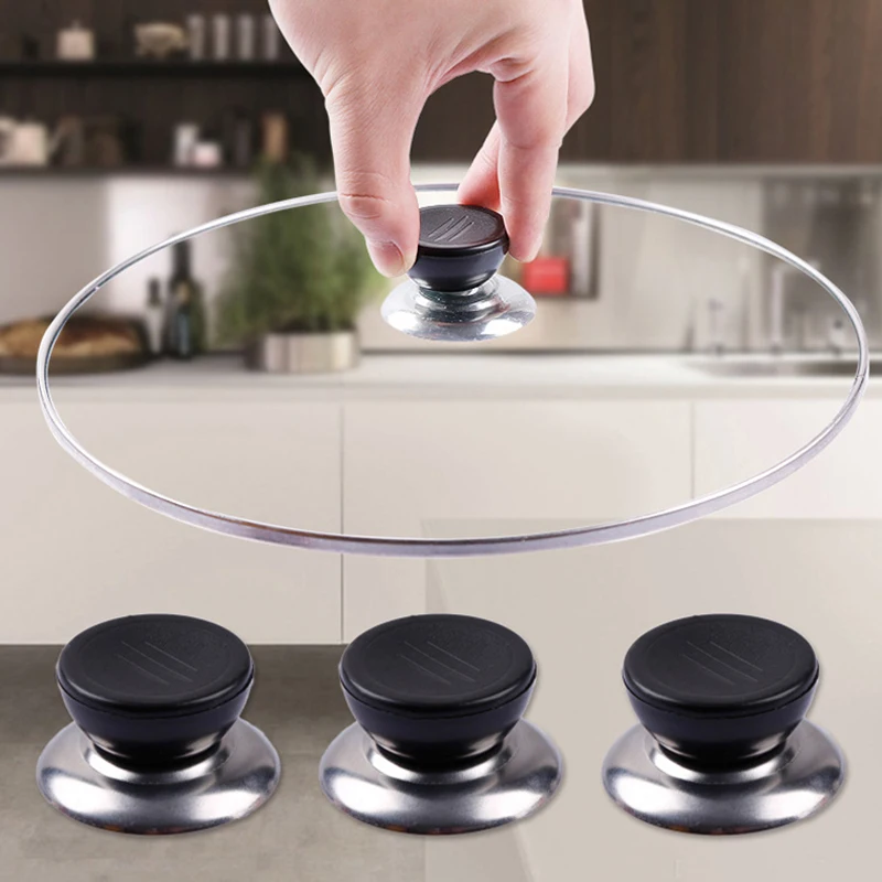 1/3Pcs Pan Pot Lid Handle Universal Cookware Parts Pan Hand Grip Cover Replacement Pot Caps Lid Knob Handle Kitchen Accessories