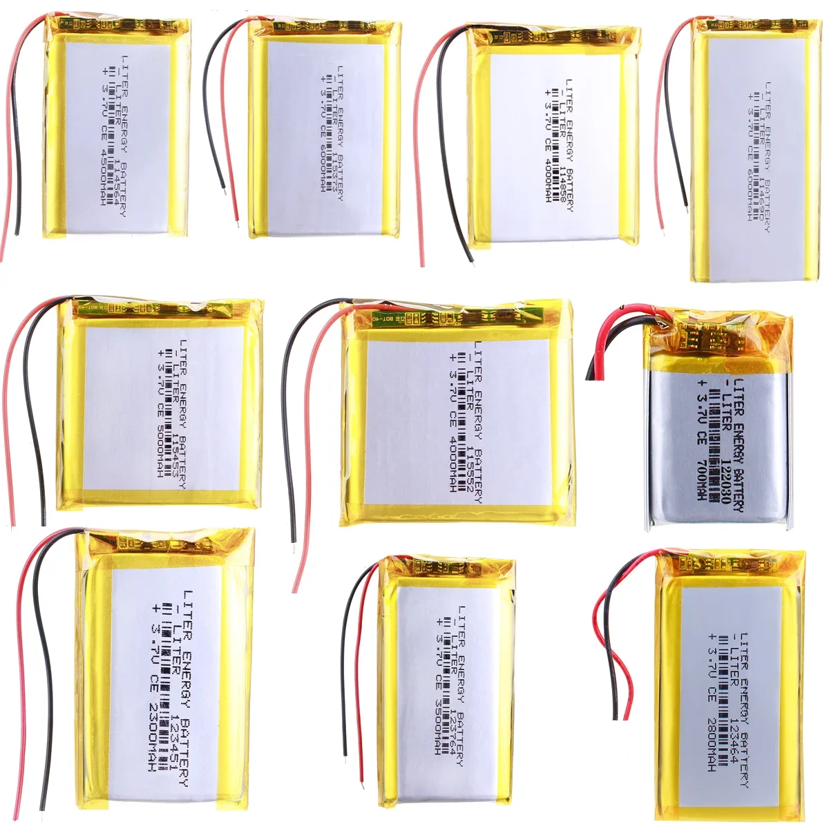 3.7V Rechargeable Lithium Li-ion Li Polymer Battery 122030 For PDA DVR Power Bank GPS navigation