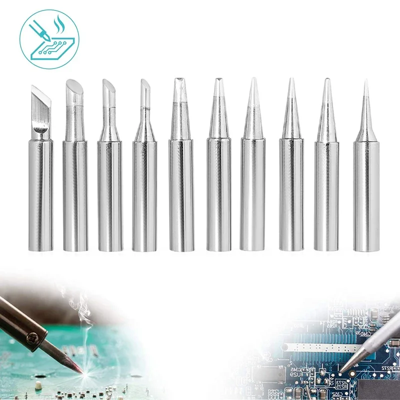 5Pcs I B K IS 0.8D 2.4D 3C 900M-T Soldering Iron Head Set Inside Hot Bare Electric Soldering Iron Tip tool Welding Accessories