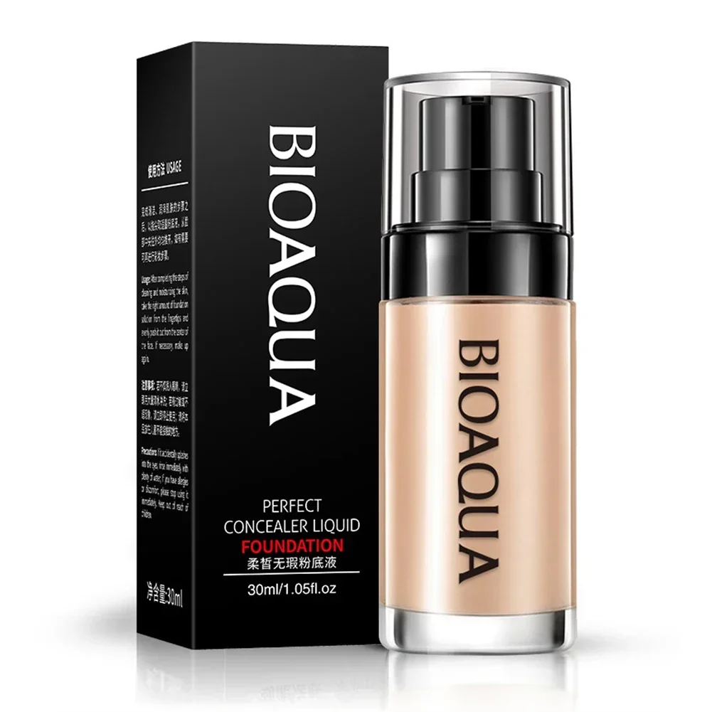 Face Base Vloeibare Foundation Make-Up Concealer Waterdichte Whitening Langdurige Bb Cream Cosmetica