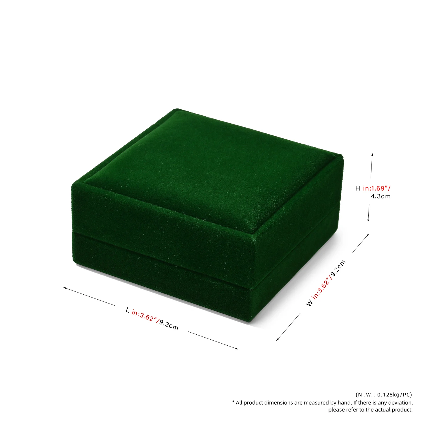 Luxurious Velvet Jewelry Box: Elegant Green Velvet Storage Necklaces, Earrings, Perfect for Organizing & Displaying Fine Jewelry