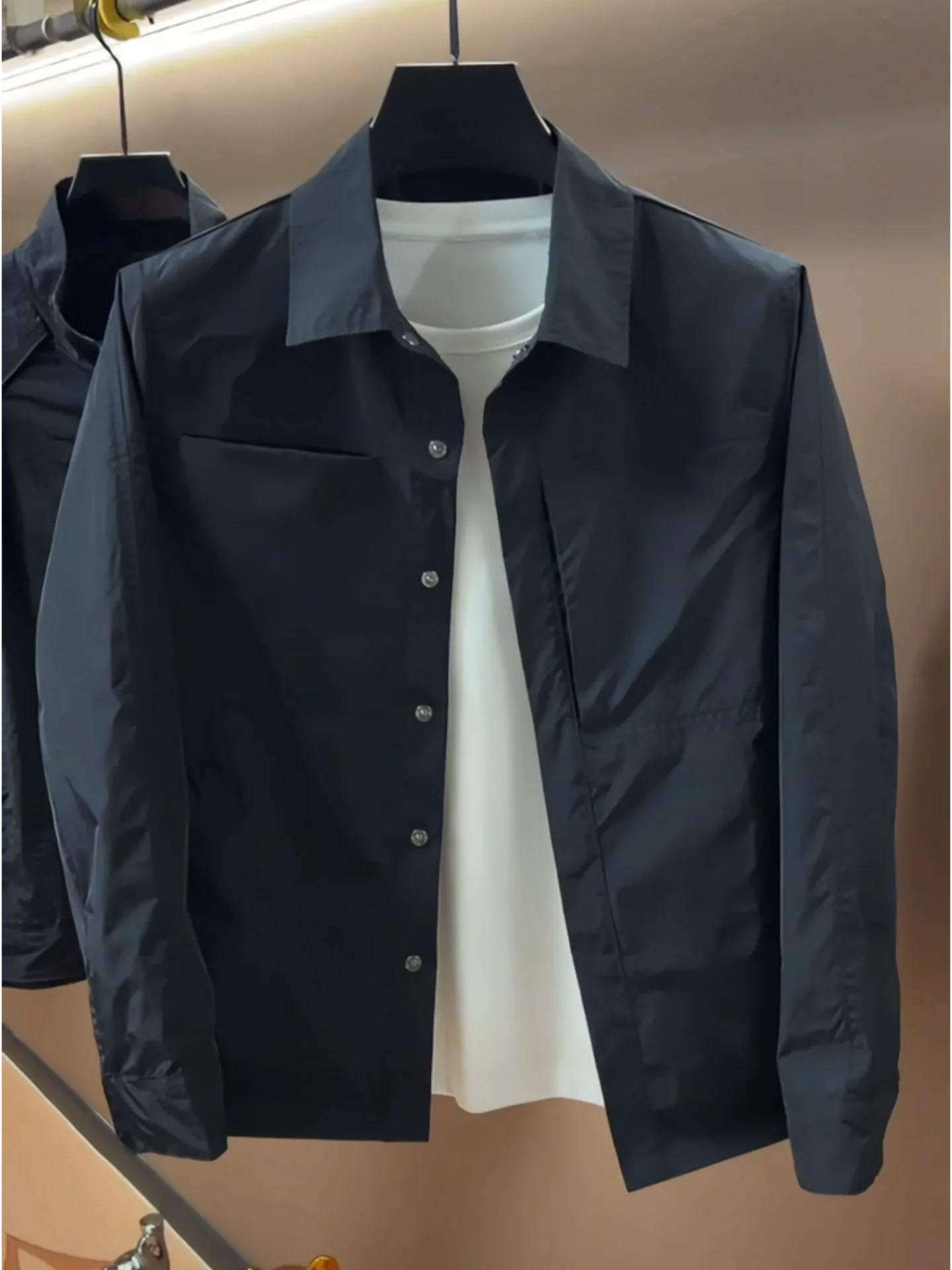 

Мужская повседневная легкая куртка-бомбер с воротником для активного отдыха, универсальная, модная, для весны, осени и зимы