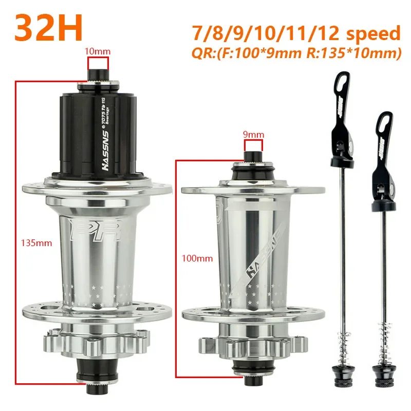 HASSNS PRO7 bicycle hub 7/8/9/10/11/12 speed 24 32 hole bearing mountain bike tower base rear hub 24h 32h bicycle wheel hub