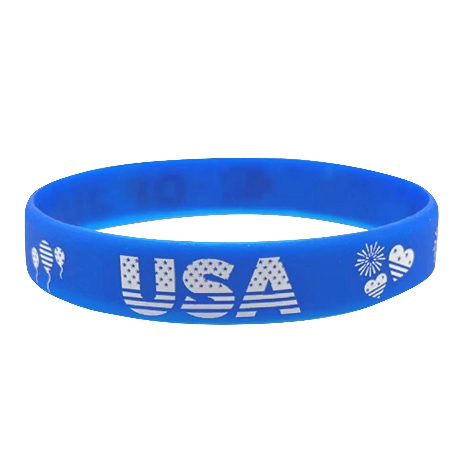 Independence Day Rubber  Bracelet Celebration Day Carnival  Decoration Party Decorations Holiday 2024 Suministros Para Fiestas