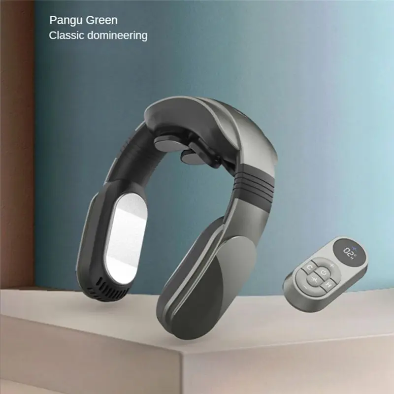 

【A90U】Hanging Neck Fan Air Conditioner No Leaf Neckband Air Cooler Heating Cooling Massager Hot Compress Vibration Massager,A