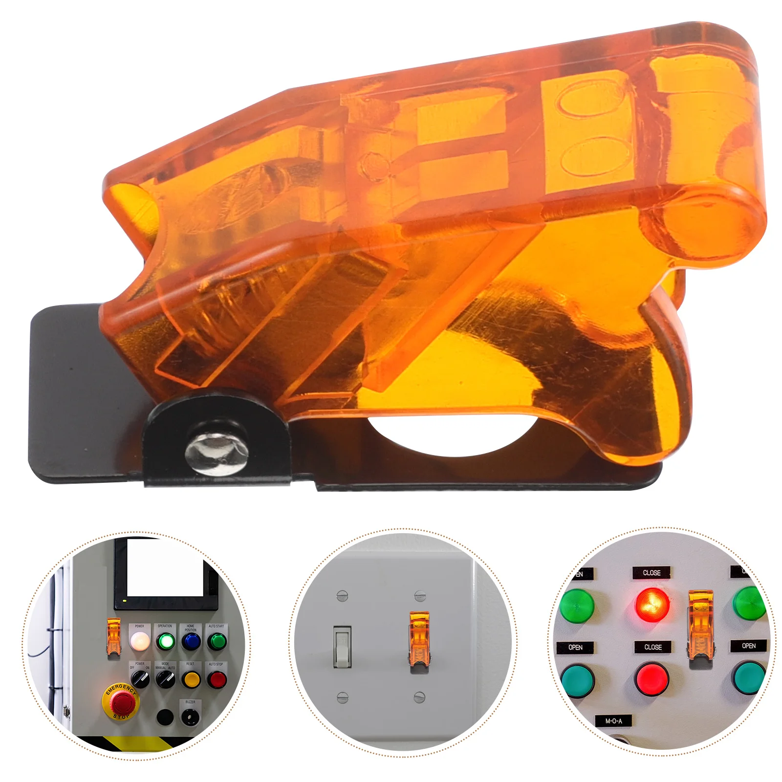 

Toggle Switch Cover Vintage Safety Mask Rustic Plastic Guard Waterproof Light Plate Decorative Single Cover Outdoor Durable Easy