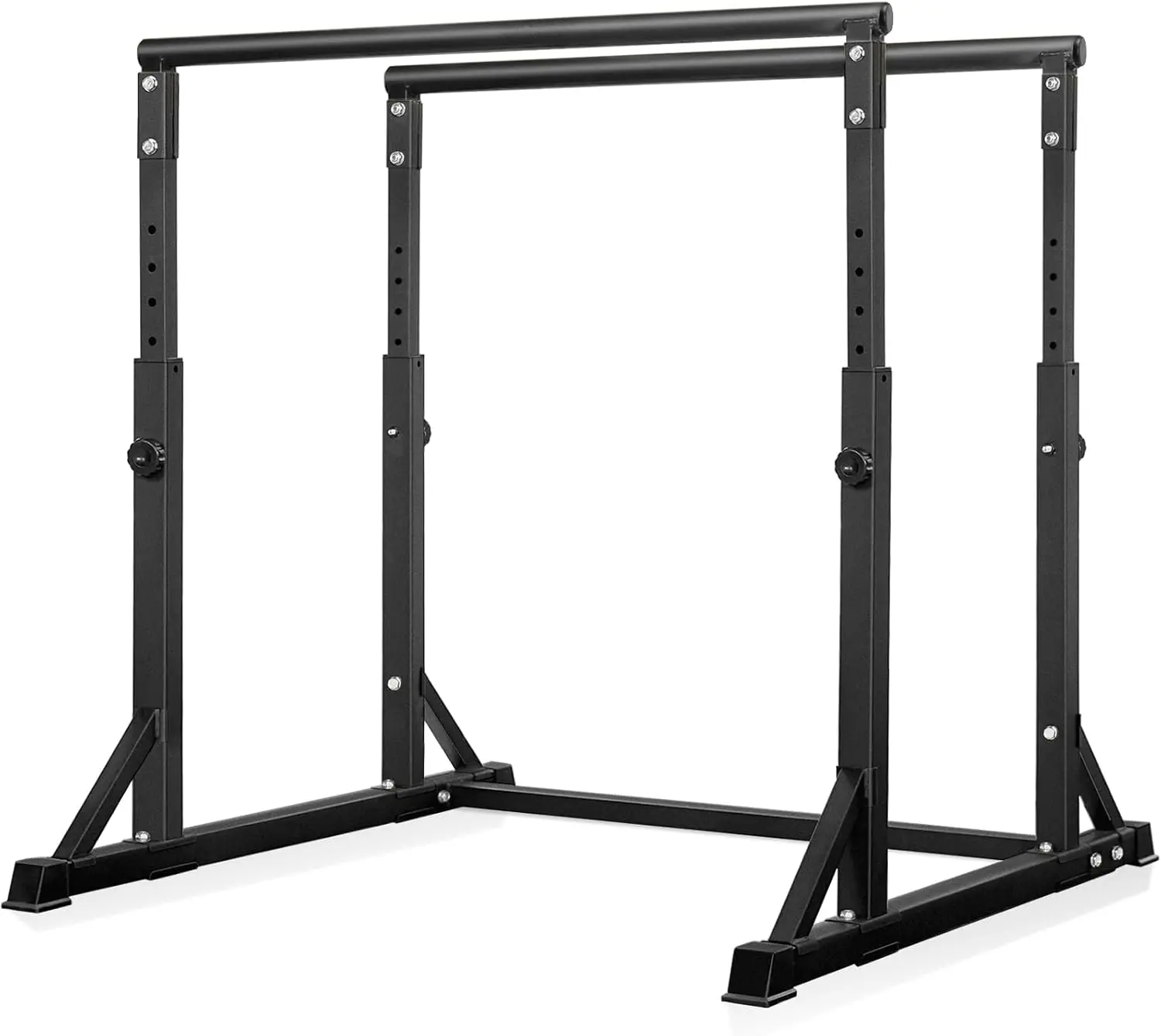 

Heavy Duty Dip Station with 7 Height Levels, 800lbs Adjustable Parallel Bars for Tricep Dips Pull-Ups L-Sits Calisthenics Exerci