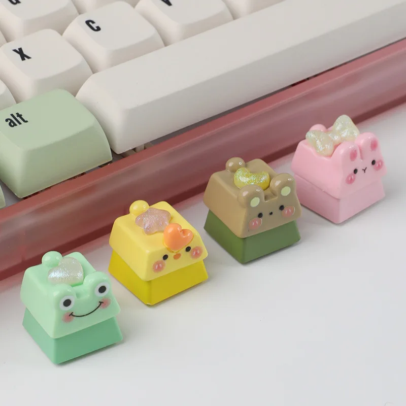 

Pink pig mechanical keycap cute bunny ESC key personalized keyboard cap with multiple colors to choose from