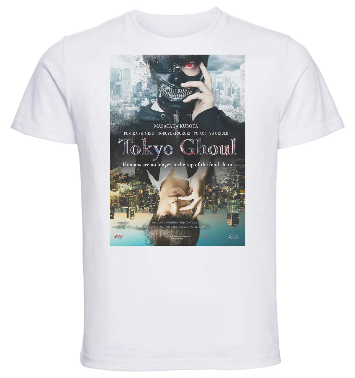 เสื้อยืด unisex-White-Tokyo ghoul playbill