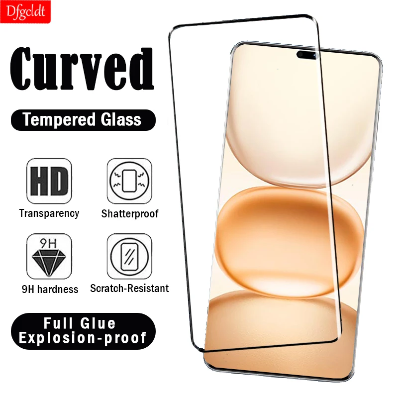 3D Hot-bending Full Glue Tempered Glass for Honor Power Magic V3 VS3 V2 VS2 Curved Screen Protector for Honor 80 70 60 50 Pro+