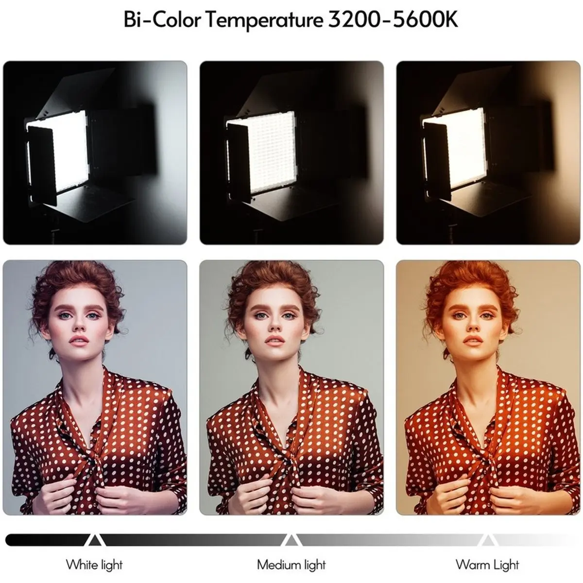 11·11COUPON LED-600 LED 3200-5600K Video Light Photography Light Panel Ball Head for Photography Studio US Plug