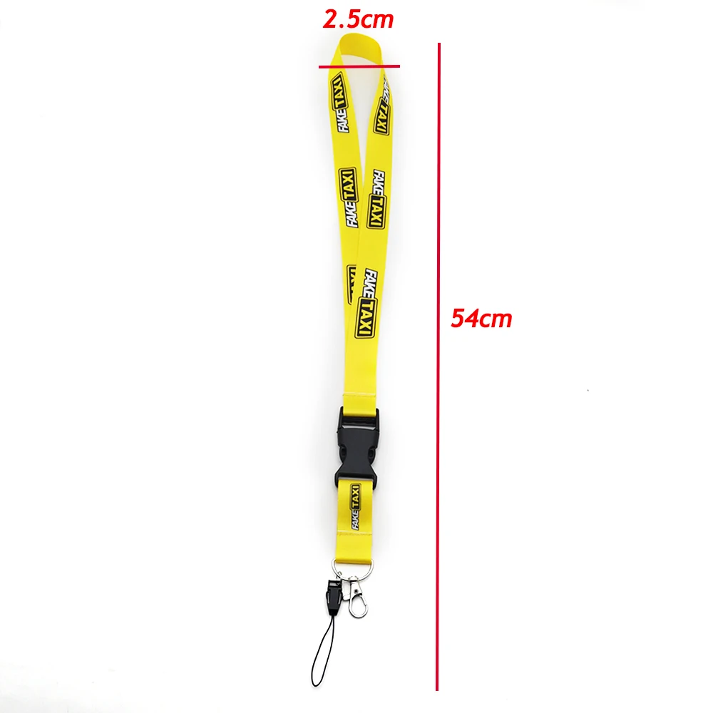 JDM Style Fake Taxi Racing Lanyard Spoon Neck Lanyards Keychains Universal For Car Keys Phones Illest Loop One