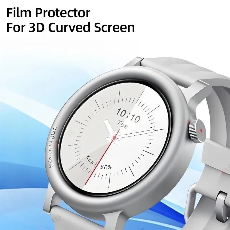 CMF Watch 3 Pro용 화면 보호 필름 3D 곡선 화면 보호기 Watch Pro2 필름용 울트라 HD 풀 커버리지 보호