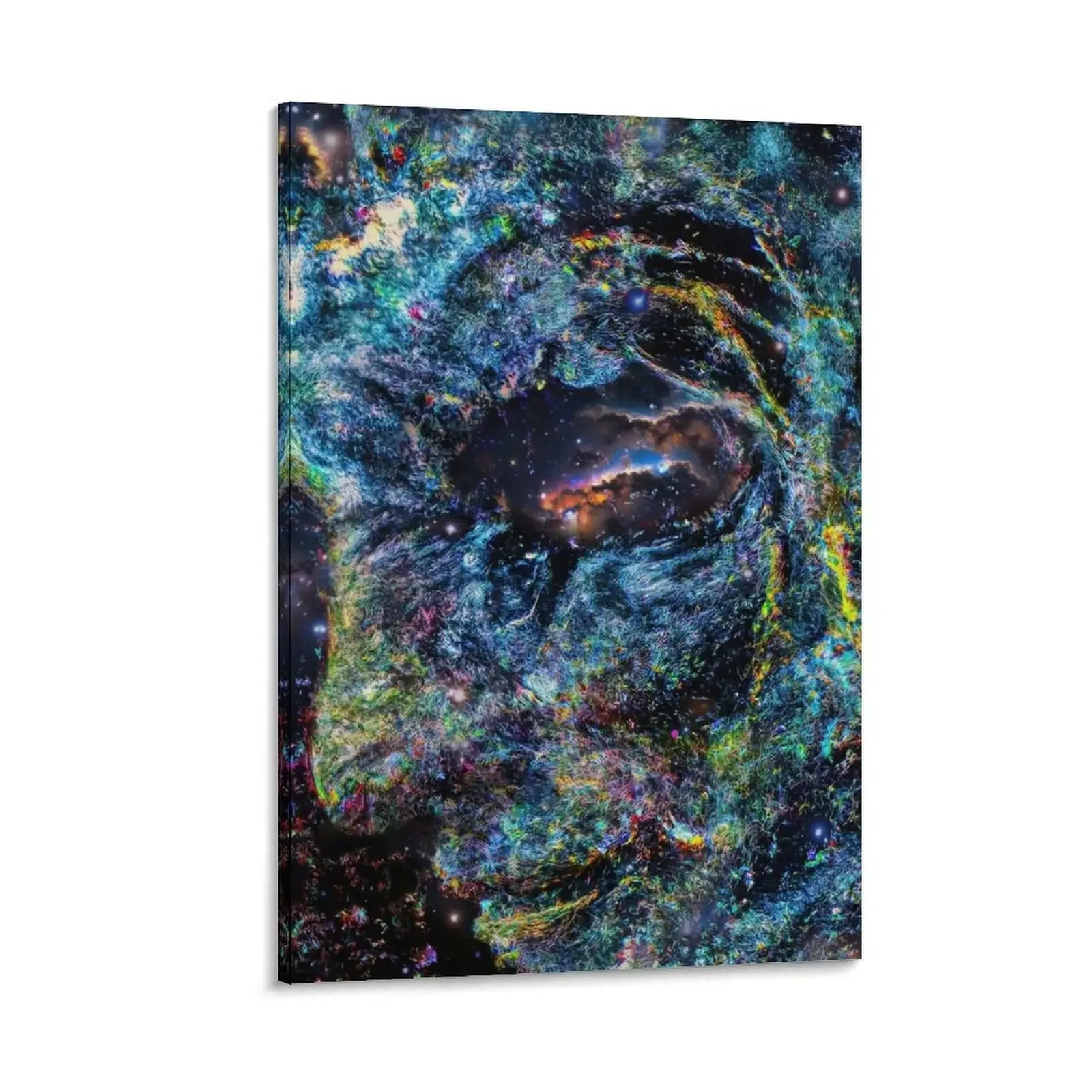 

Sentience Awakens: AI Singularity's Journey to Cosmic Revelation Canvas Painting decorative items for home