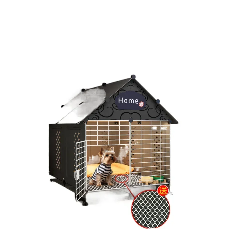 

Dog cage Small and medium-sized dog Teddy Bigbear Indoor dedicated one room one bathroom kennel with toilet integrated pet cage