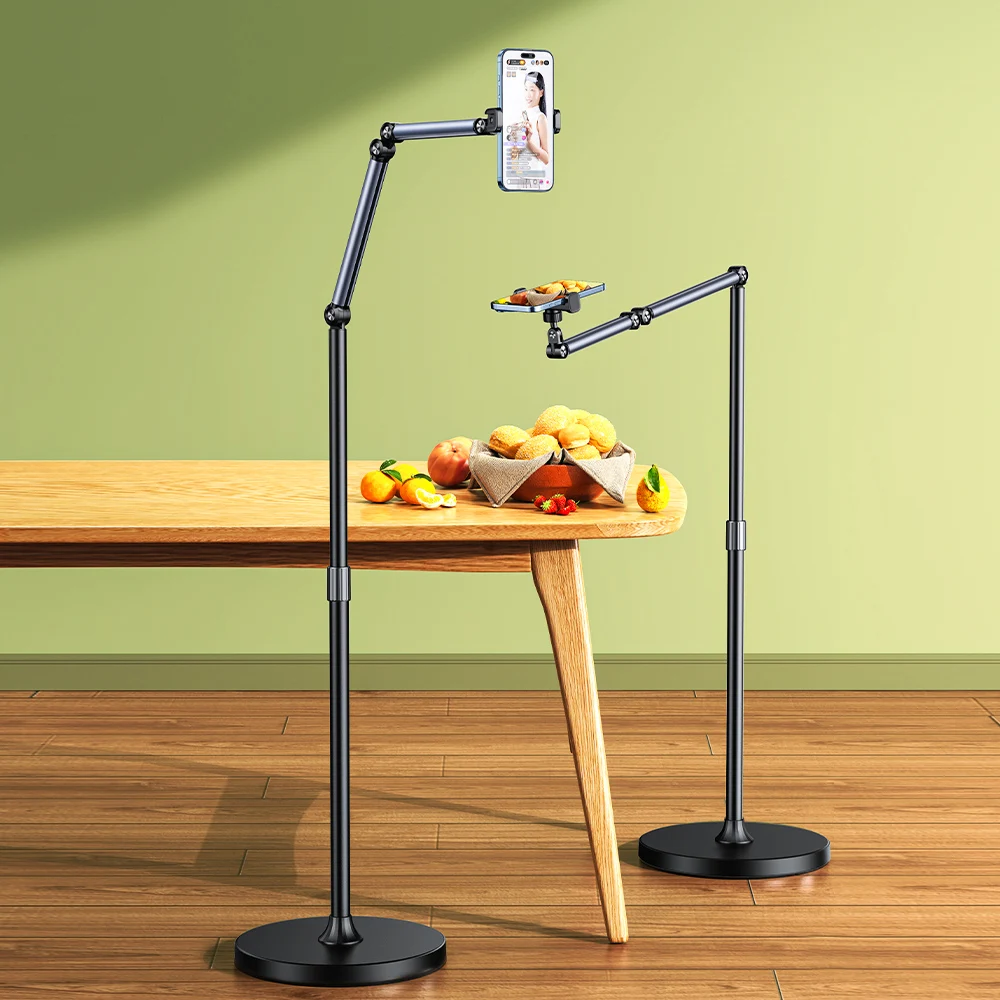Video Recording Stand 30cm Heavy Base Supports 12.9 Inch Tablet Flexible Phone Tablet Floor Stand Bulk Order
