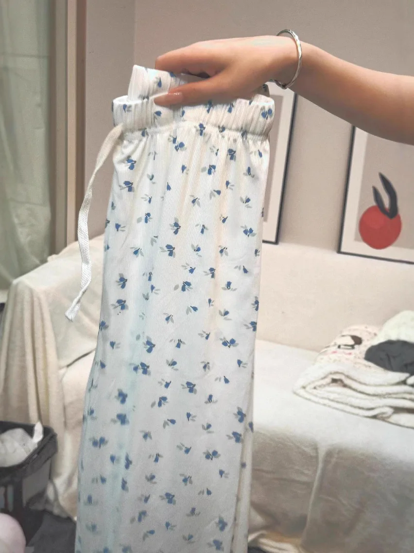 Calças de perna larga y2k preto irregular feminino outono retalhos térmicos velo ultra-longo malha jacquard urbano hipster verificado forro