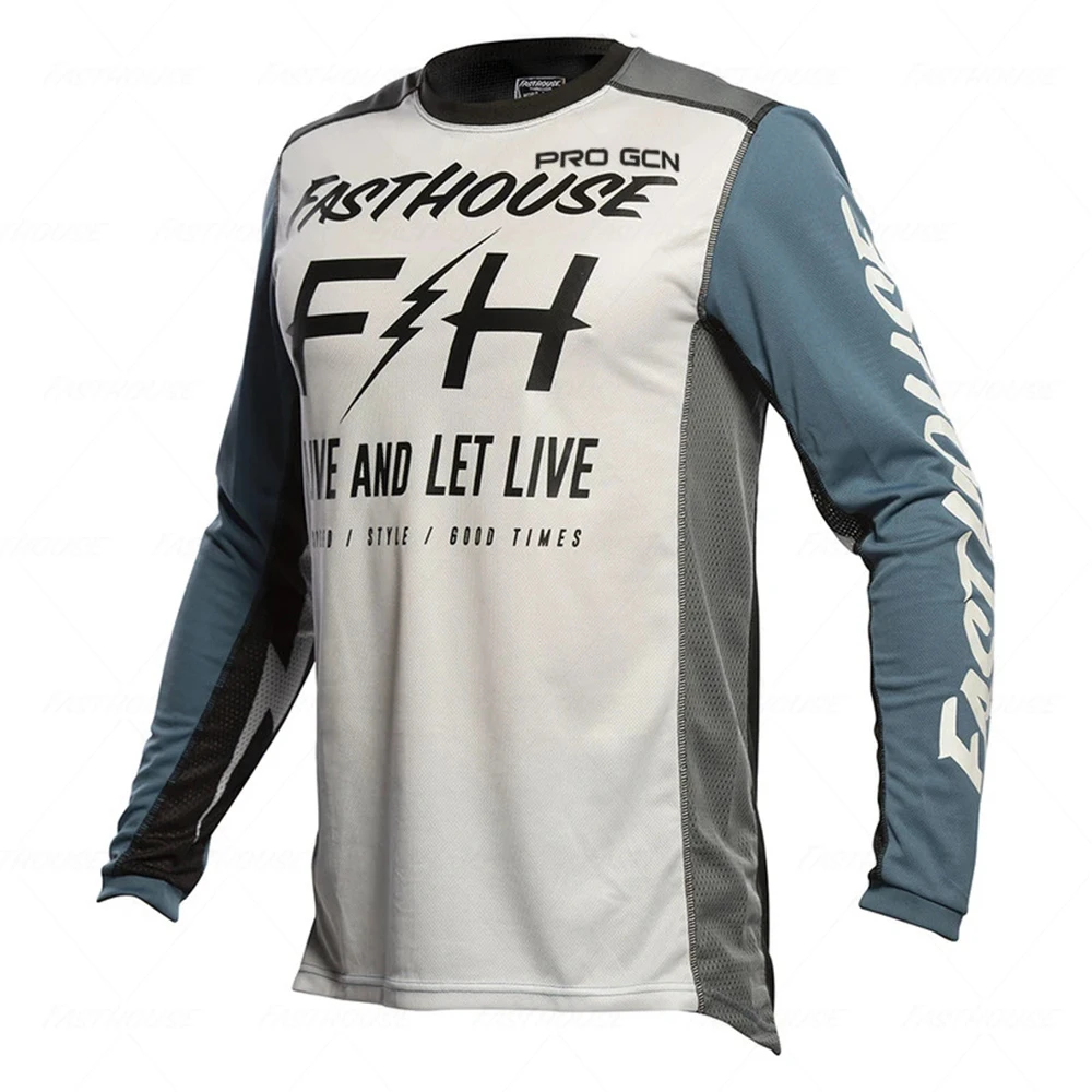 Ciclismo Jersey Motocross, Camisa MTB, Downhill T-shirt, Mountain Bike Vestuário, Motocross, Moto, Bicicleta, Manga, Enduro