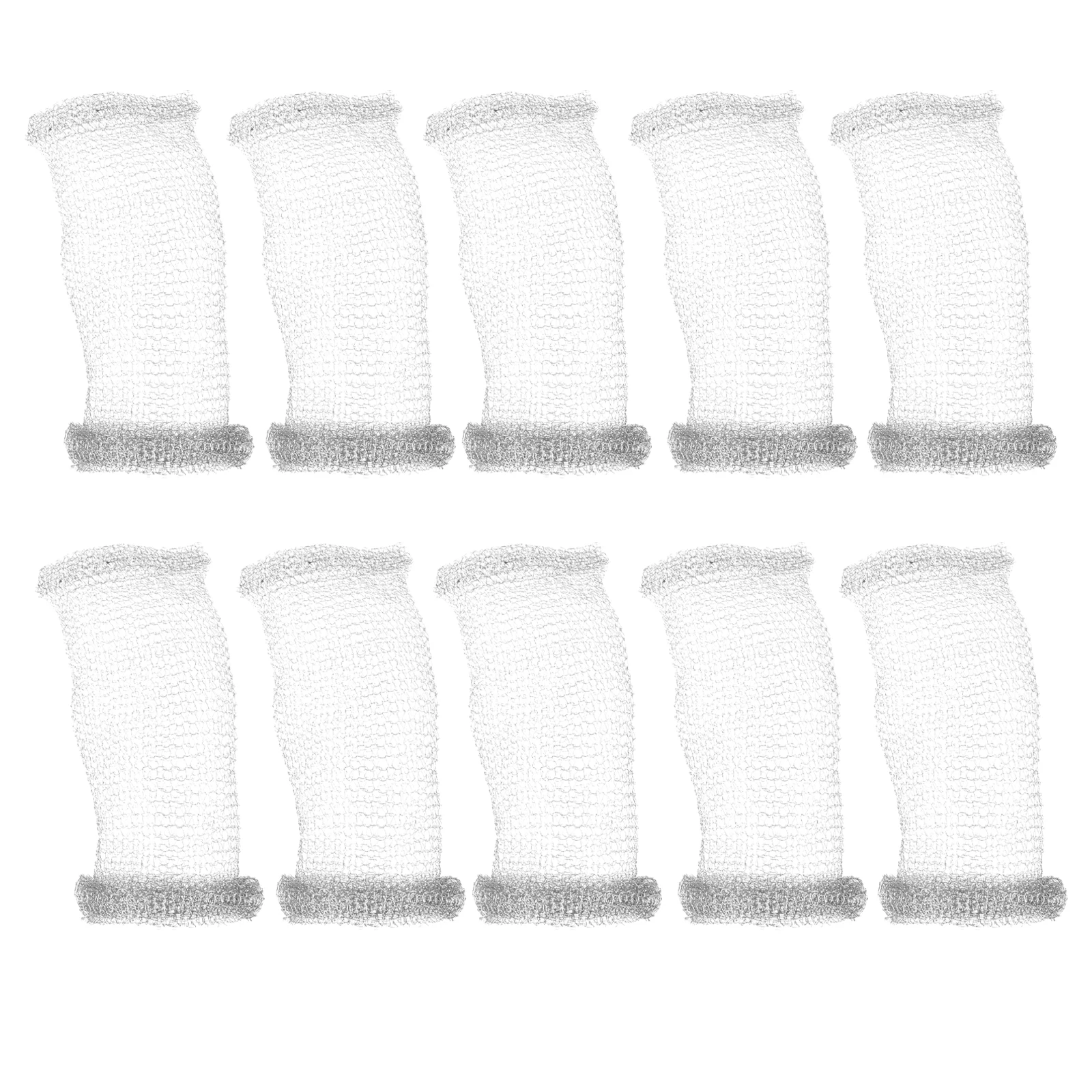 

10 Pcs Stainless Steel Lint Filter Catcher for Washing Machine Hose Drain Hair Trap Washable Reusable Laundry Net Bag