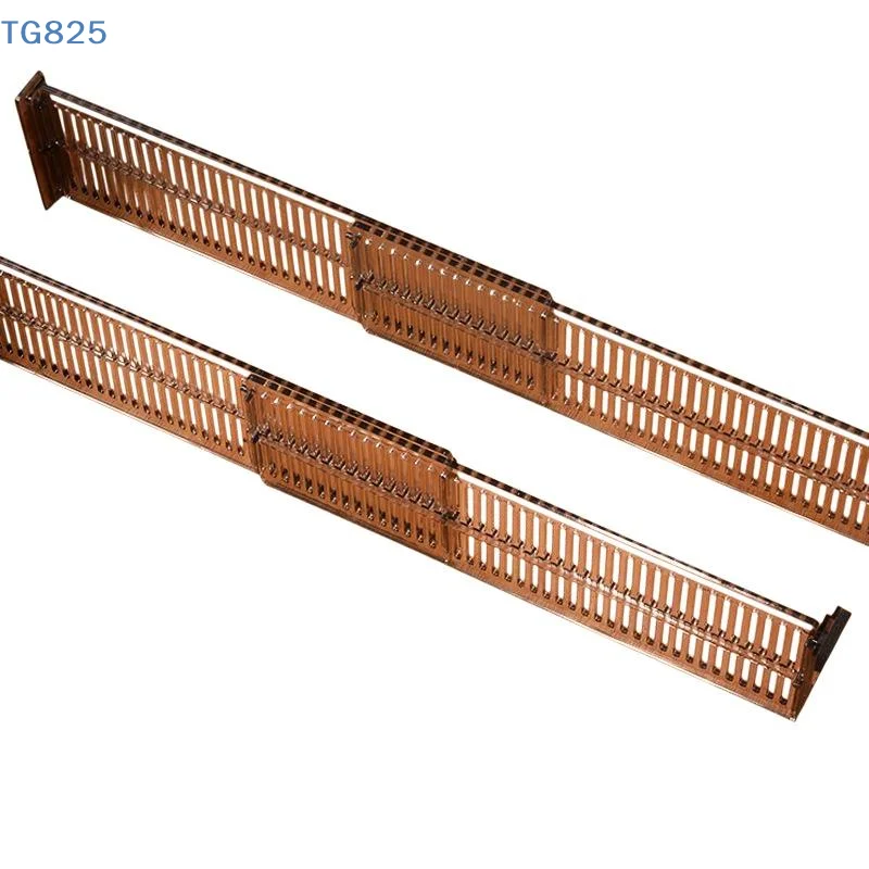 【AN】【SA】2 PCS Adjustable Clear Plastic Drawer Dividers With Non Slip Pads Expandable Design For Kitchen Dresser Storage