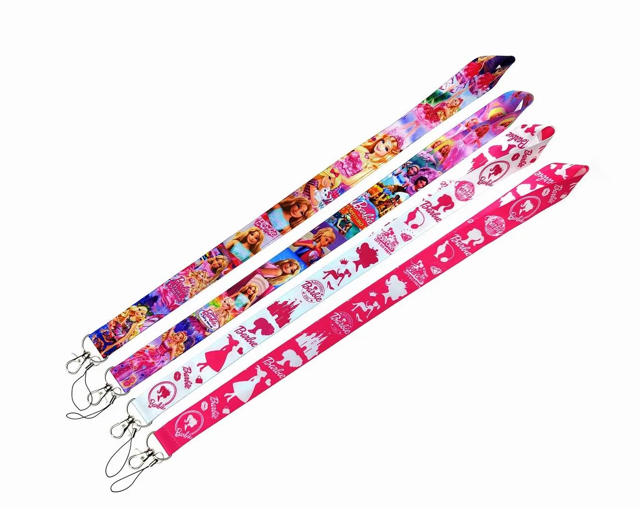 10PCS Lanyards For Keys Neck Strap Keychain ID Card Badge Holder Mobile Phone Rope Necklace Webbing Ribbon Cuello Decor