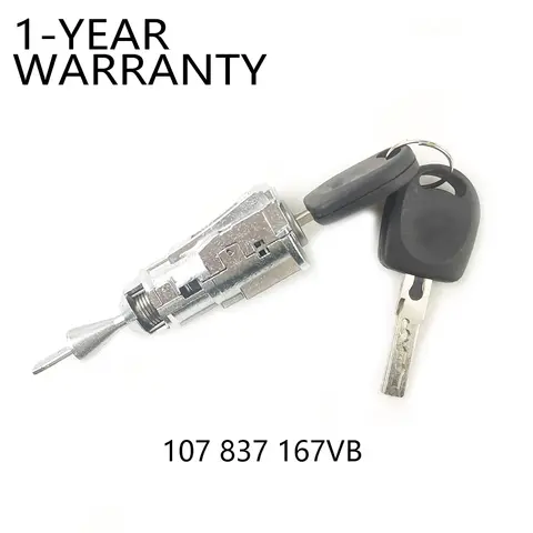 Left Door Lock Cylinder Door Lock Core With key and case 107837167VB for VW Tiguan