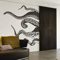5Pcs Large Octopus Tentacles Ocean Wall Sticker Decal Sea Animal Octopus Kids Room Playroom Bedroom Home Decor